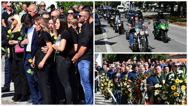 FOTO Posljednji ispraćaj Davora Andročeca: Kolege bajkeri stigli na motorima odati mu počast