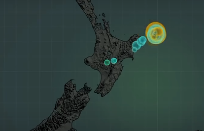 VIDEO: Simulacija niza silovitih potresa na Novom Zelandu