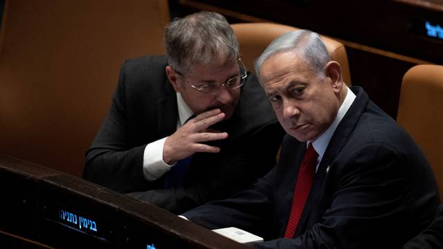FILE PHOTO: Vote on a contentious plan to overhaul the country's legal system, in Jerusalem