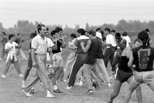 Zagreb: Vjekoslav Šafranić, osnivač prve zaštitarske tvrtke u Hrvatskoj, rujan 1990.