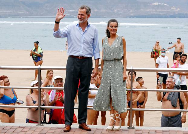 King Felipe and Queen Letizia of Spain visit Las Palmas de Gran Canaria