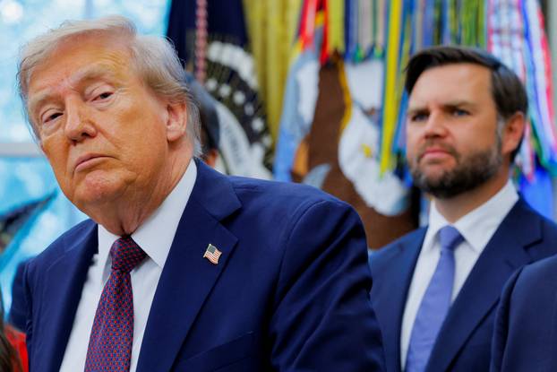 U.S. President Donald Trump makes announcement at the White House