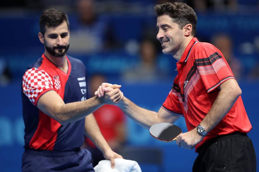 Zadar: Europsko ekipno prvenstvo u stolnom tenisu, Hrvatska - Grčka