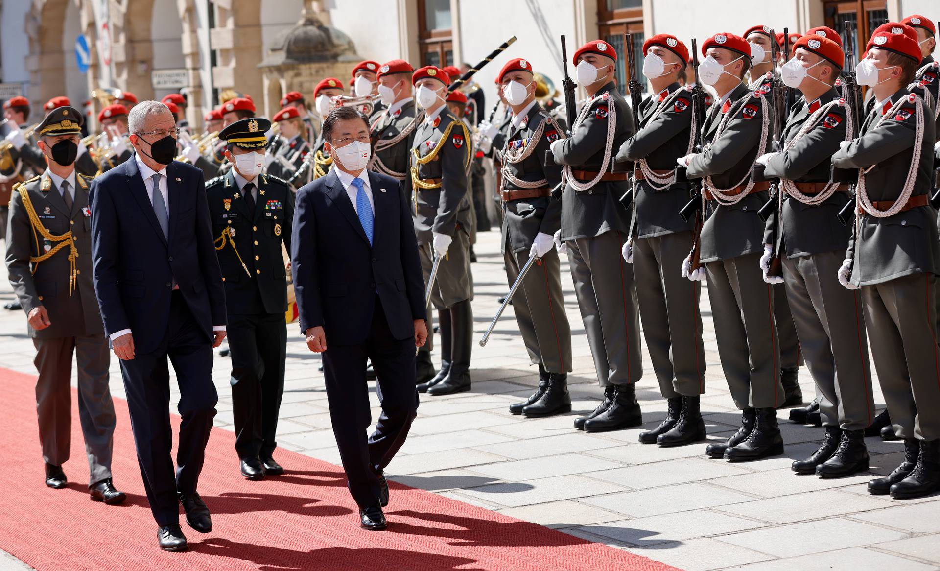 South Korea's President Moon Jae-in on state visit in Austria