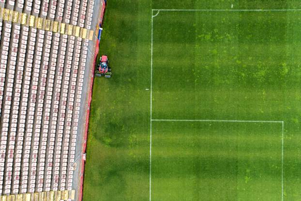 Pogled iz zraka na stadion Bilino Polje u Zenici