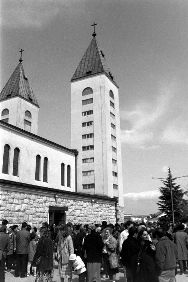 Međugorje - jedno od najpoznatijih katoličkih hodočasničkih odredišta, 27.1.1991.