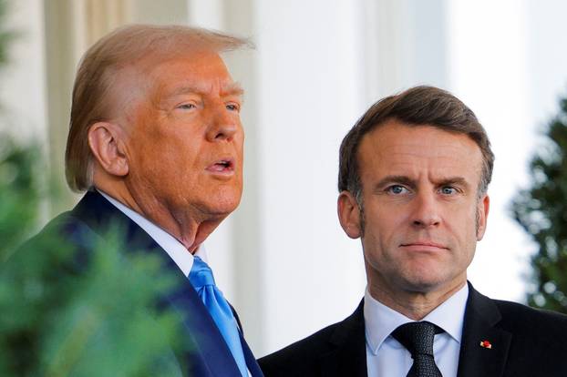 U.S. President Trump meets with French President Macron, in Washington
