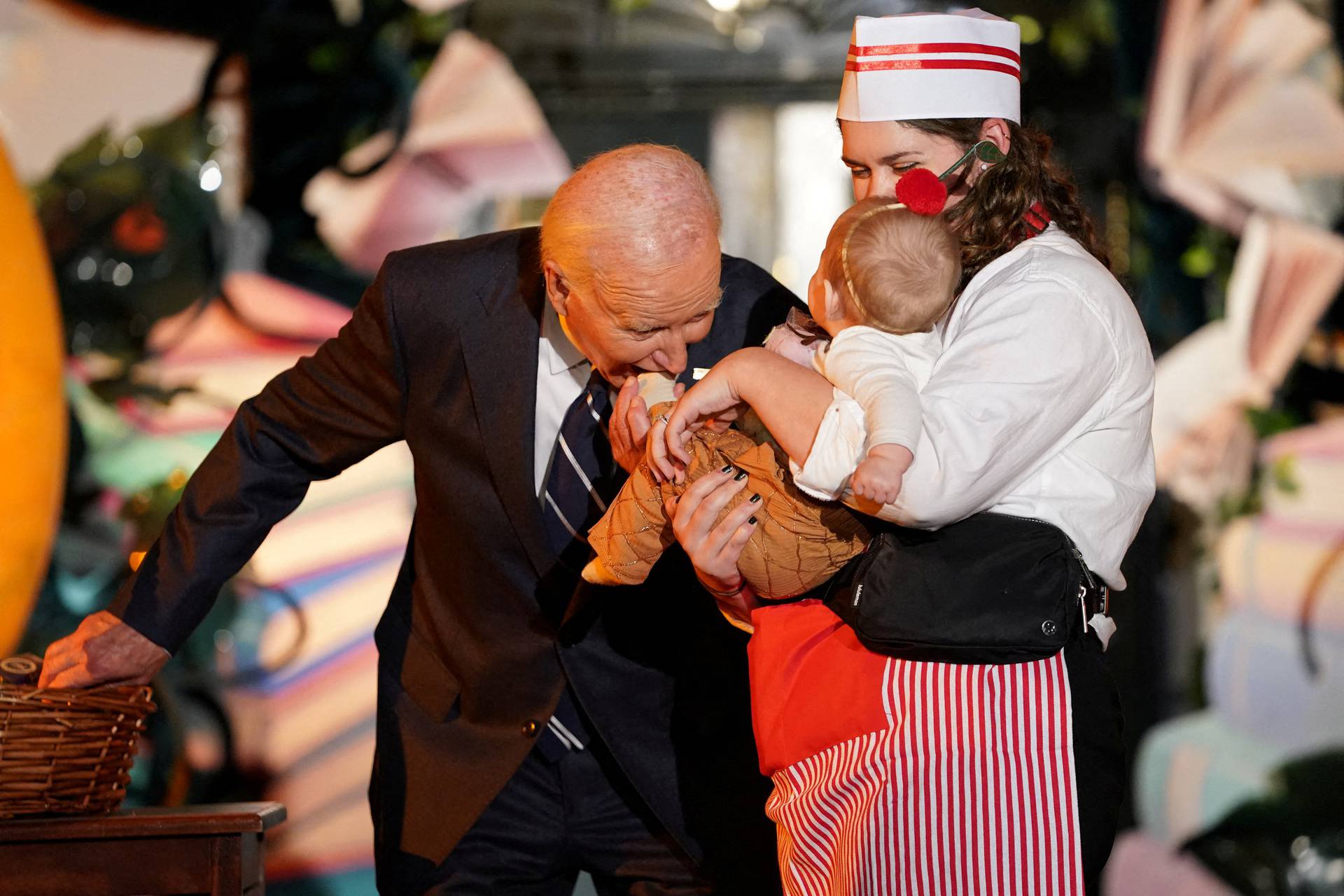 U.S. President Joe Biden hosts trick-or-treaters celebration at the White House in Washington