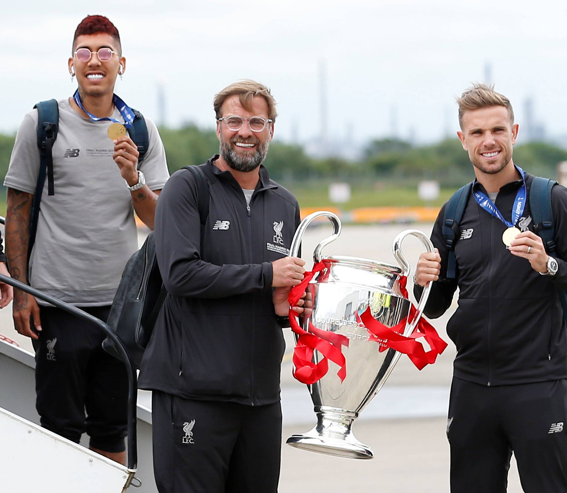 Champions League - Liverpool arrive back in Liverpool