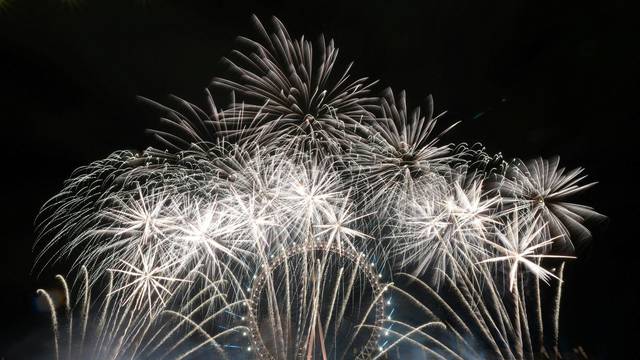 Fireworks light up London as the city welcomes in 2024