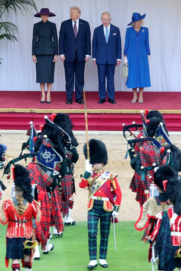 U.S. President Trump makes second state visit to Britain