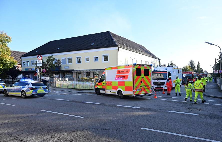 Fire in Munich - large-scale deployment of police and fire department