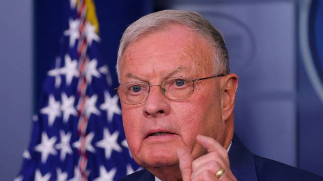 FILE PHOTO: Pence national security adviser Keith Kellogg speaks during press briefing at the White House in Washington