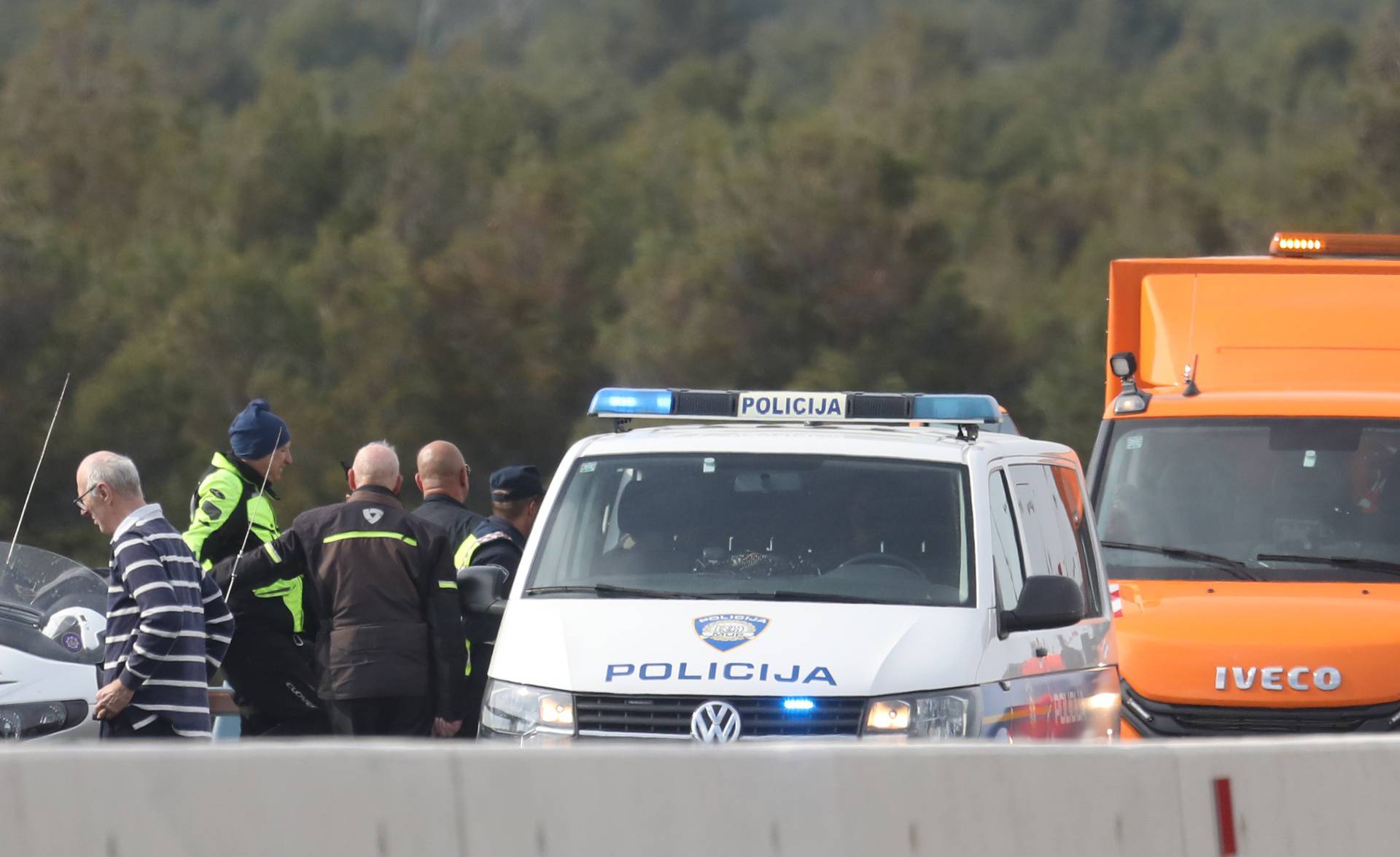 Motor se srušio na autocesti iznad Skradina