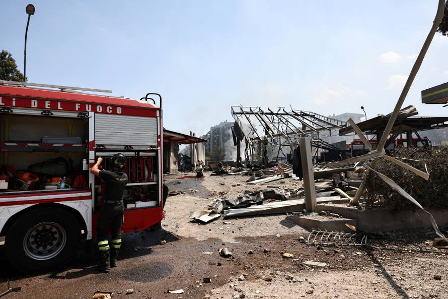 Several injured in Rome after gas station explodes