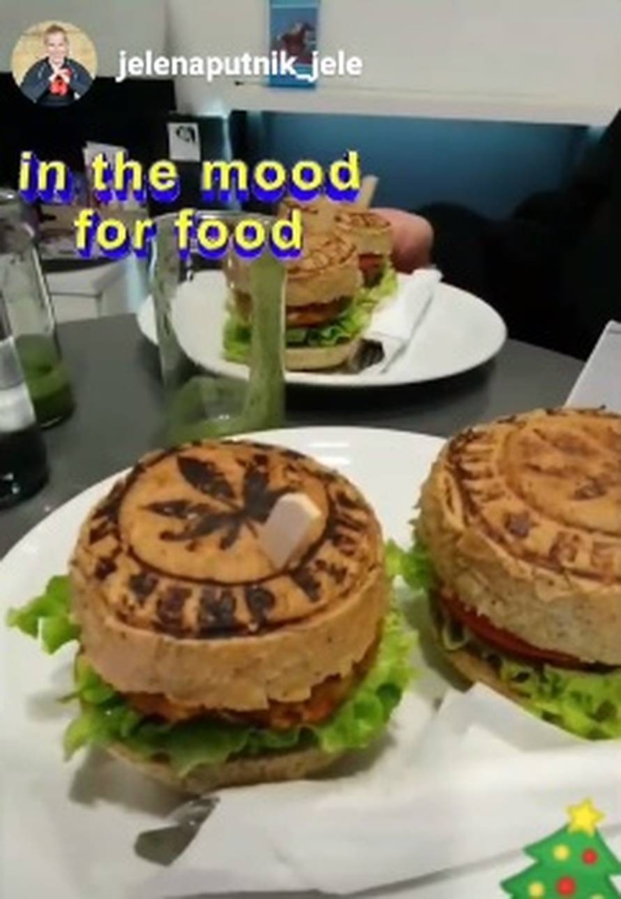 Julia se častila gurmanskim burgerima: A zdrava prehrana?