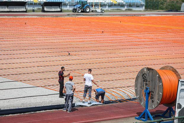 Radovi na Gradskom stadionu u Velikoj Gorici