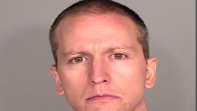 Former Minneapolis Police officer Derek Chauvin poses for a booking photograph at the Ramsey County Detention Center in St. Paul