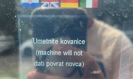 Bizarna dvojezičnost u Rovinju: Machine will not dati povrat...