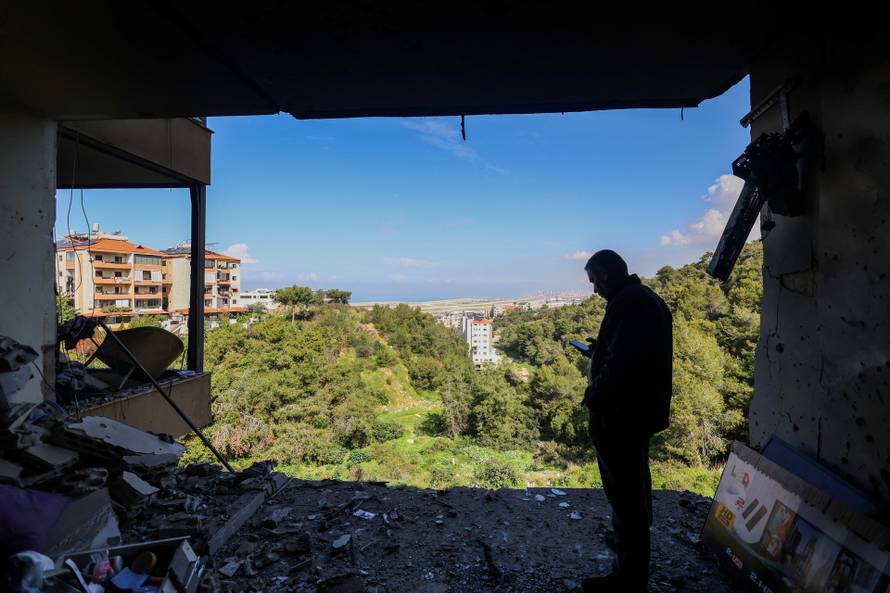 Aftermath of an Israeli strike in Beirut