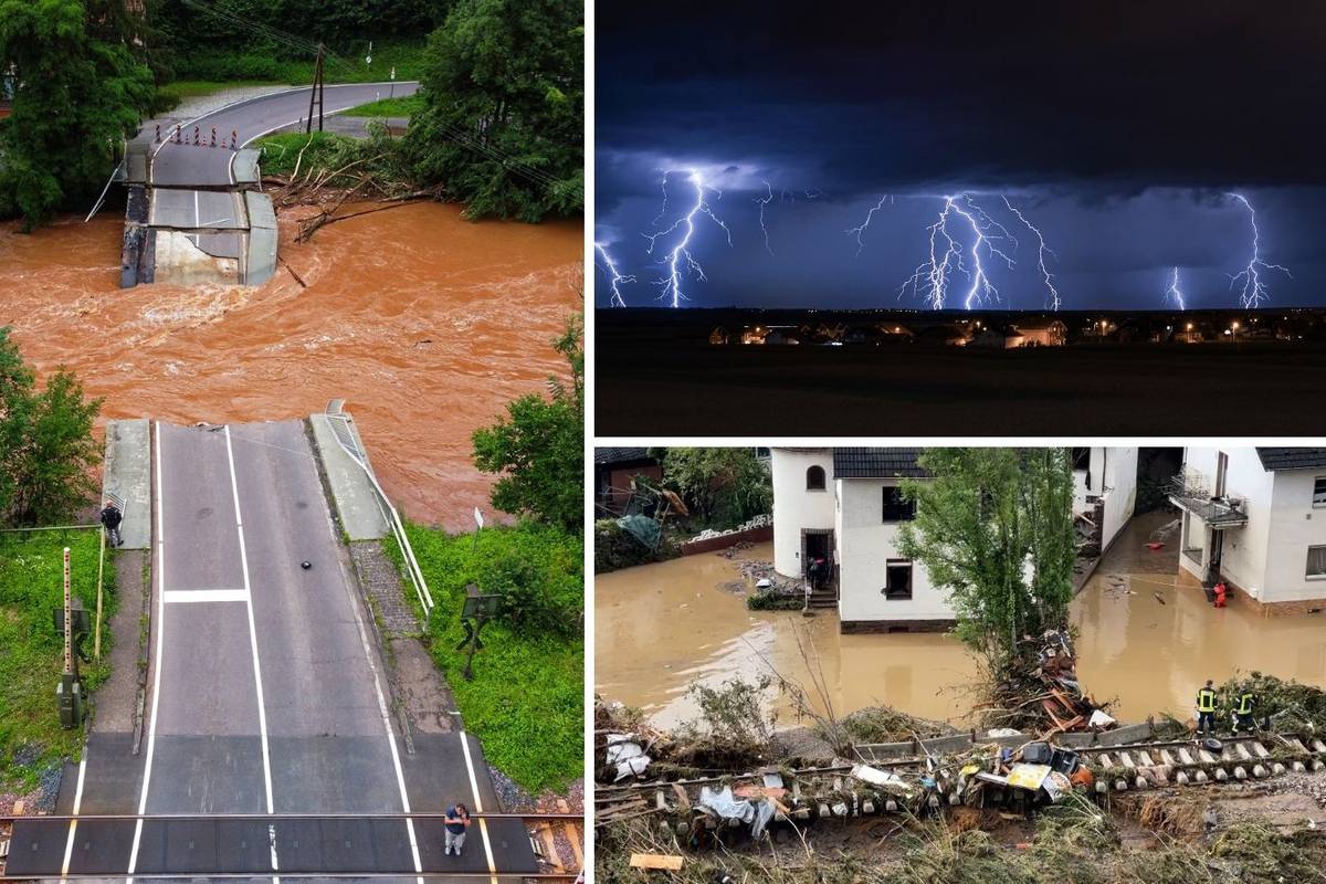 Ista ciklona koja je donijela smrtonosne poplave Njemačkoj za vikend će biti iznad Hrvatske