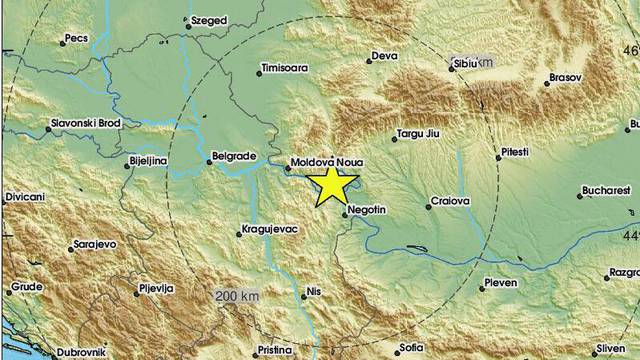 Potres od 4,2 Richtera kod granice s Rumunjskom osjetili sve do Niša: 'Sve se zatreslo...'