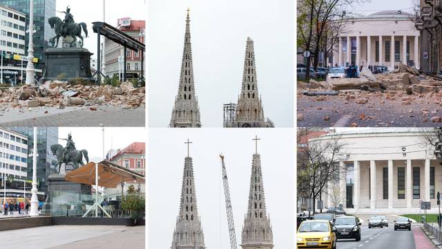 FOTO Pogledajte kako je Zagreb izgledao na dan potresa i kako izgleda danas, 3 godine kasnije