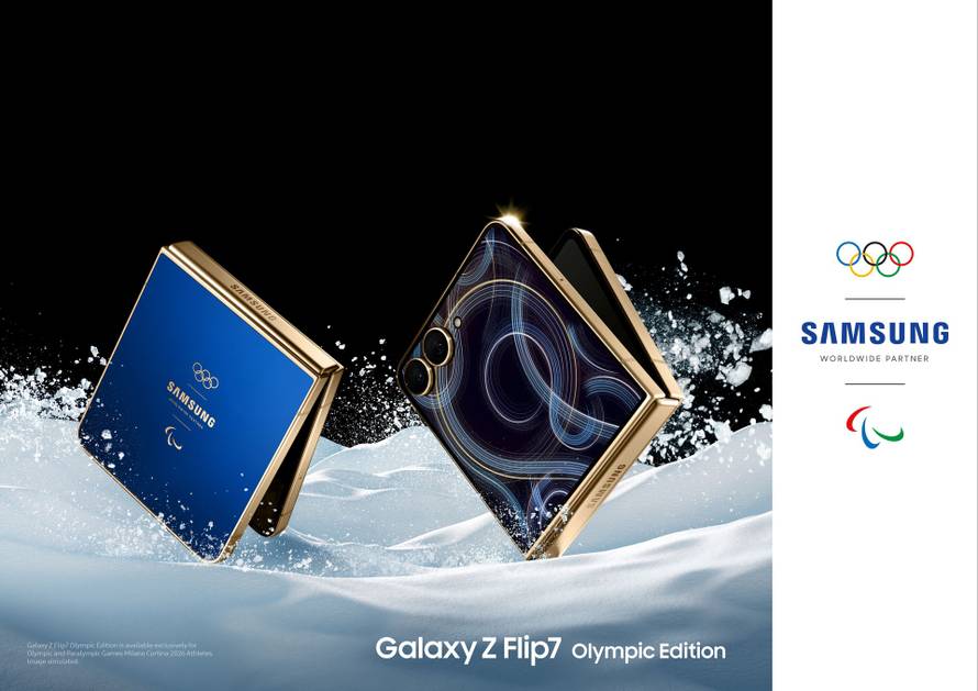 Ovo je olimpijski Galaxy Z Flip7 kojeg će dobiti sportaši na ZOI