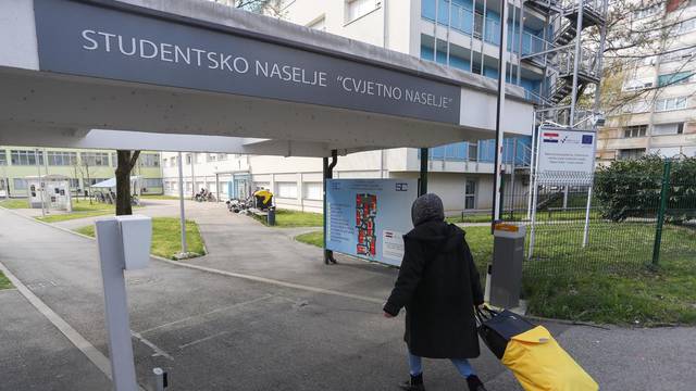 Zagreb: U studenskom domu Cvjetno naselje za sada se nalazi 67 osoba