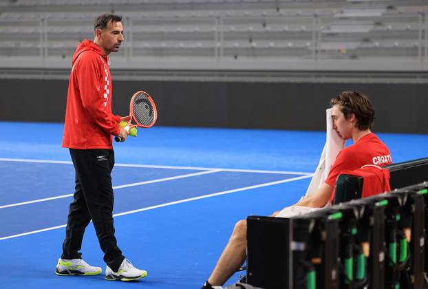 Vara&zcaron;din: Trening tenisa&ccaron;a uo&ccaron;i susreta na Davis Cupu izme&dstrok;u Hrvatske i Danske