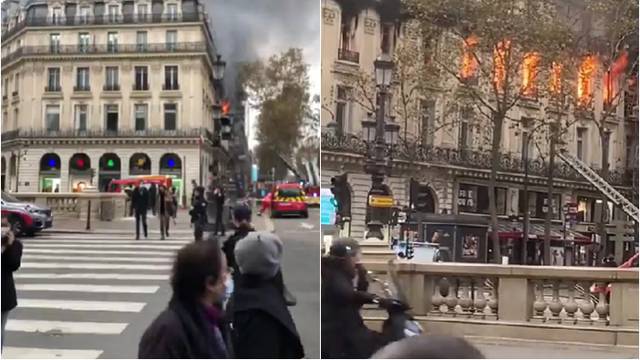 VIDEO Buktinja u centru Pariza: Veliki požar izbio blizu Opere