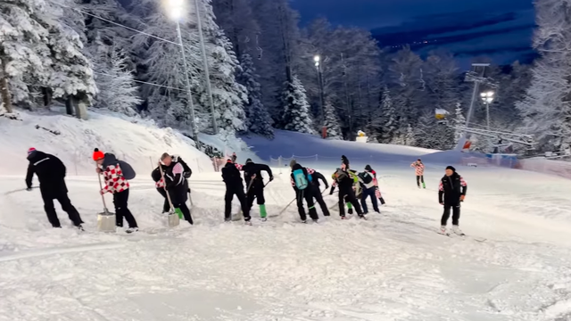 VIDEO Jučer je falilo snijega na Sljemenu, a sad ga ima previše