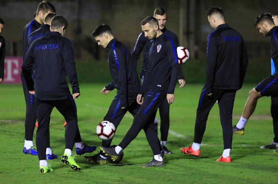 Zagreb: Hrvatska nogometna reprezentacija odradila trening