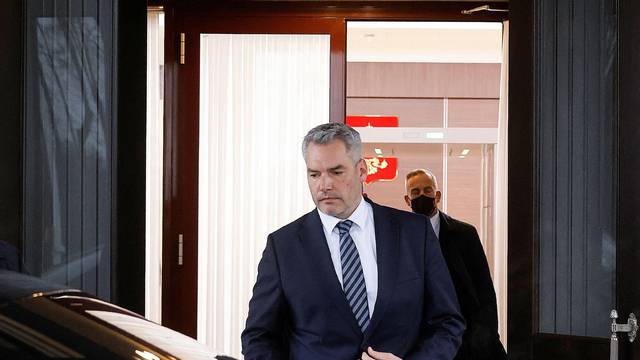 Austrian Chancellor Nehammer leaves after meeting Russian President Putin near Moscow