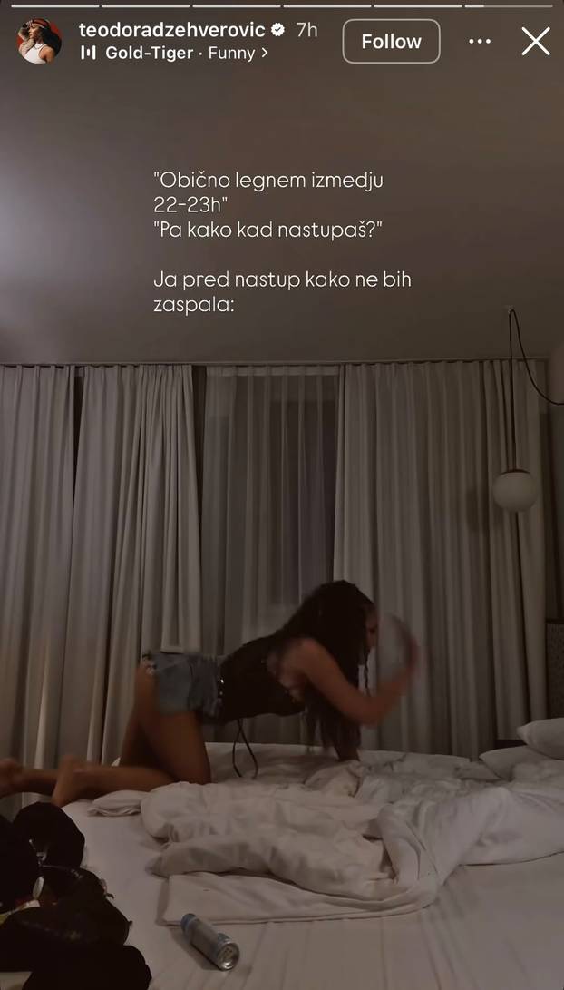 FOTO Fatalna Džehy pokazala što radi kako ne bi zaspala: 'Inače idem ranije spavati'
