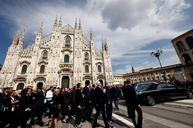 Funeral of former Italian Prime Minister Silvio Berlusconi at the Duomo Cathedral, in Milan