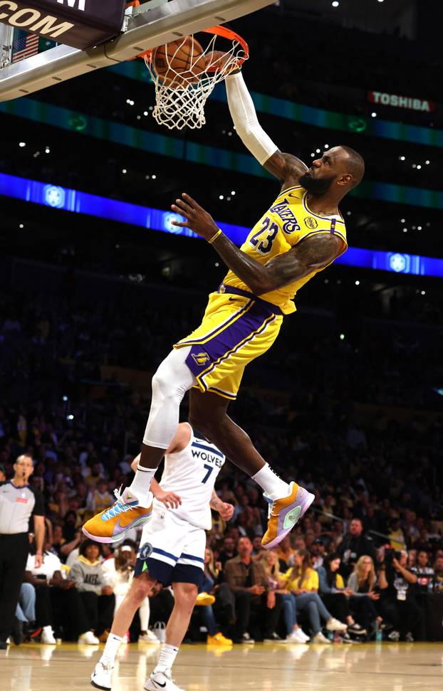 NBA: Minnesota Timberwolves at Los Angeles Lakers