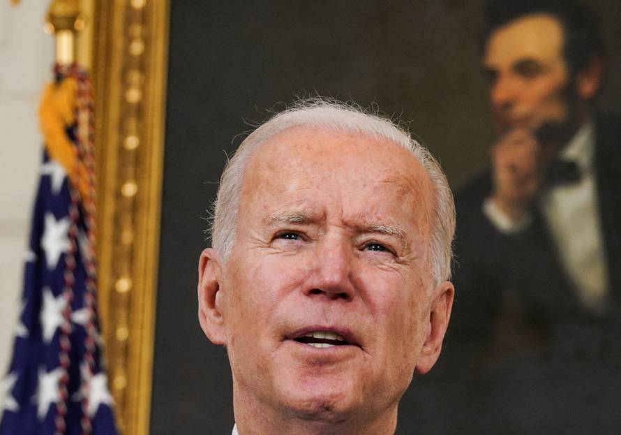 FILE PHOTO: U.S. President Biden speaks about the administration's coronavirus response at the White House in Washington