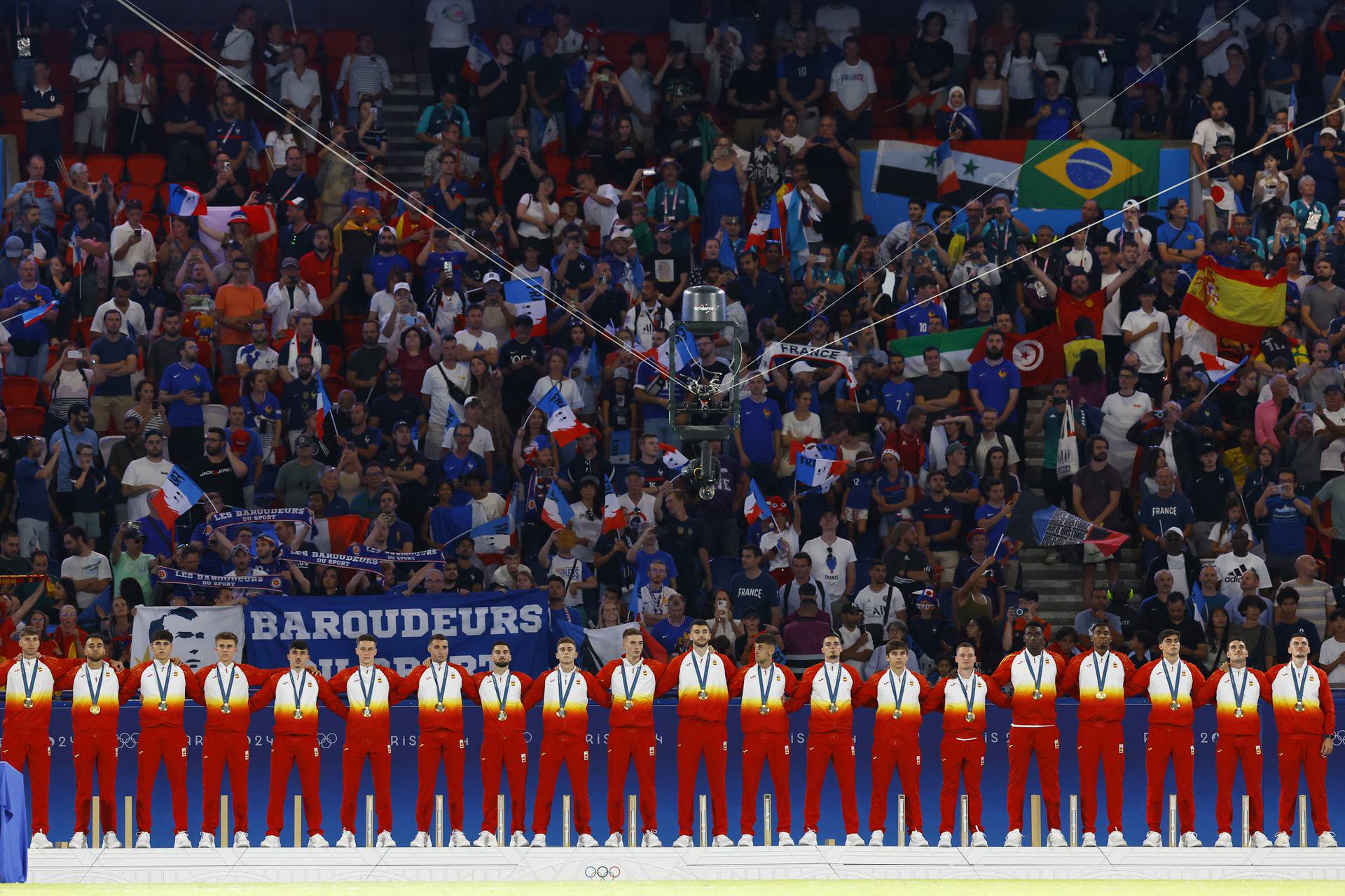 Football - Men's Victory Ceremony