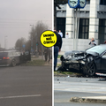 FOTO Kaos kod Avenue Malla: Sudarila se dva automobila, dvoje ljudi prevezeno u bolnicu