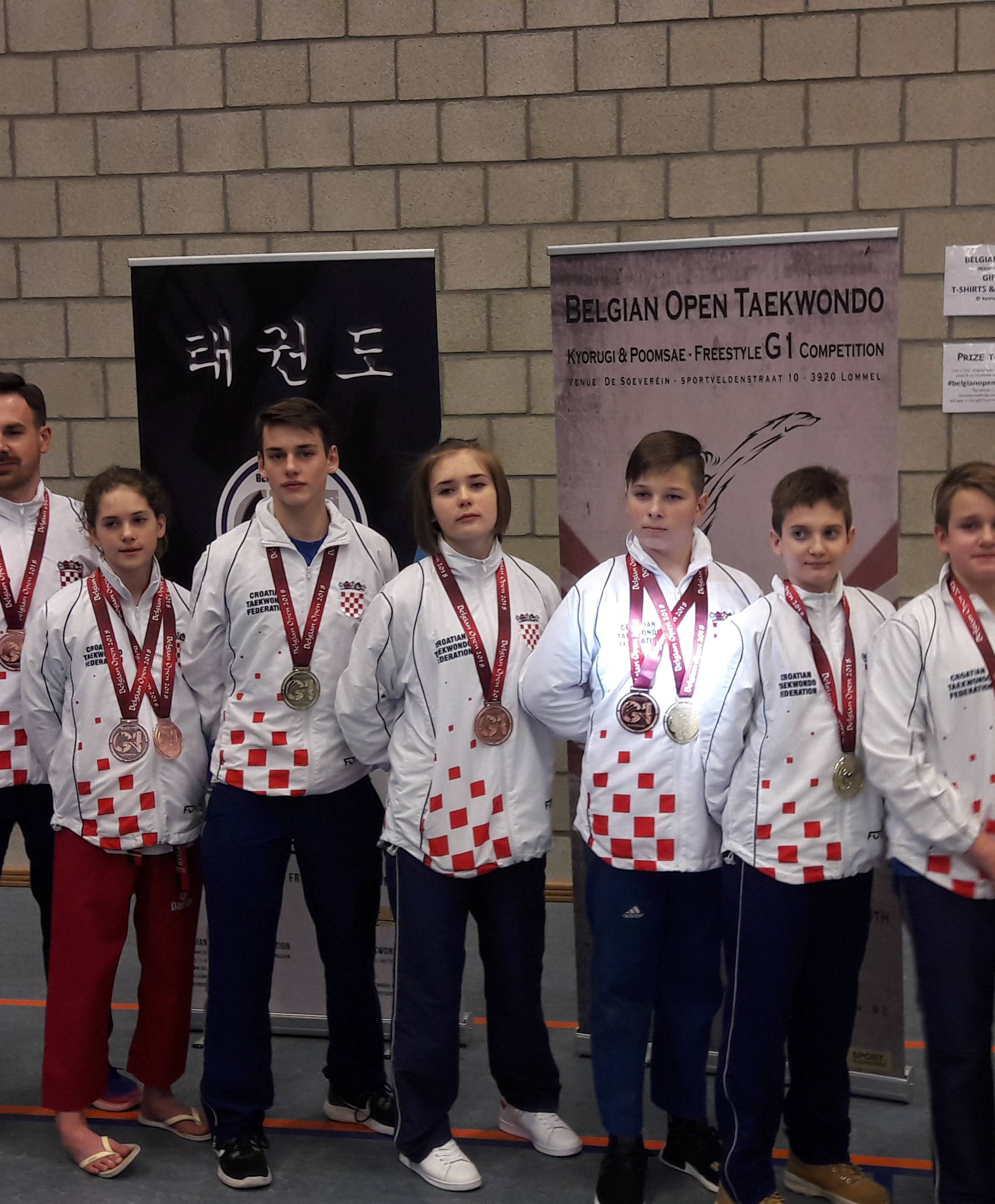 Hrvatski taekwondoaši vratili su se iz Belgije sa šest medalja