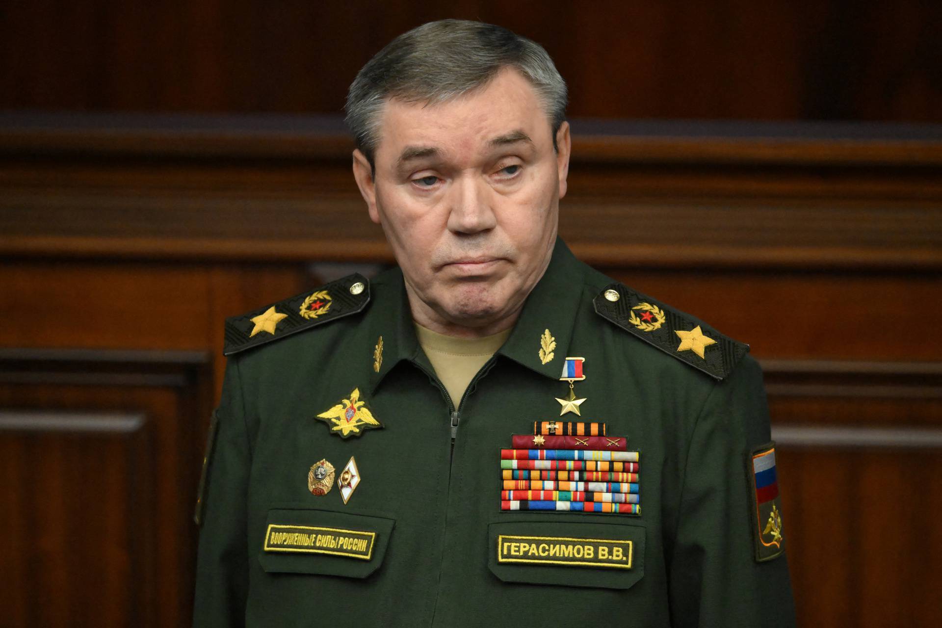 Chief of the General Staff of Russian Armed Forces Valery Gerasimov attends a meeting of the Defence Ministry Board in Moscow