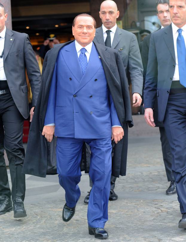 Silvio Berlusconi at the Westing Palace Hotel - Milan