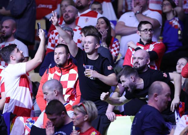 Navijači na utakmici između Islanda i Hrvatske u borbi za treće mjesto EHF Europskog prvenstva
