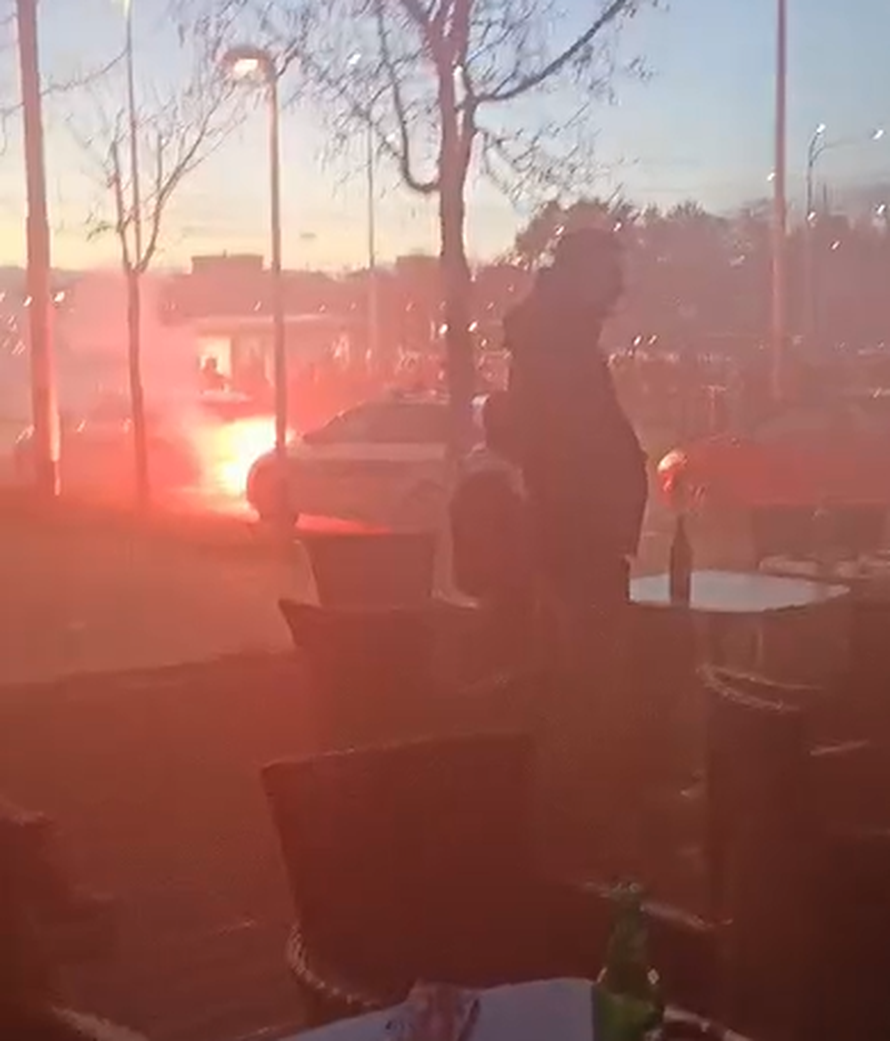 VIDEO Pogledajte što je policija našla na Maksimiru! Suzavcem odbili huligane nakon derbija