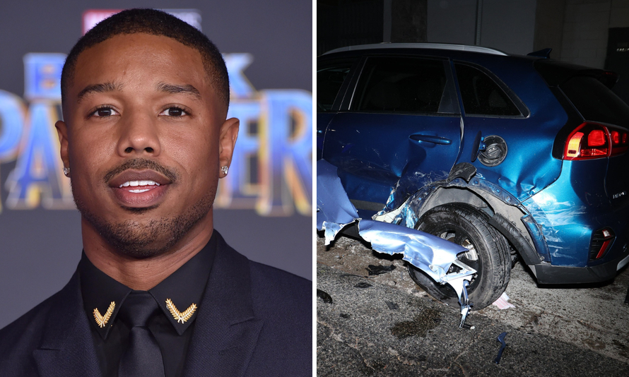 Glumac Michael B. Jordan bio u prometnoj, smrskao svoj Ferrari