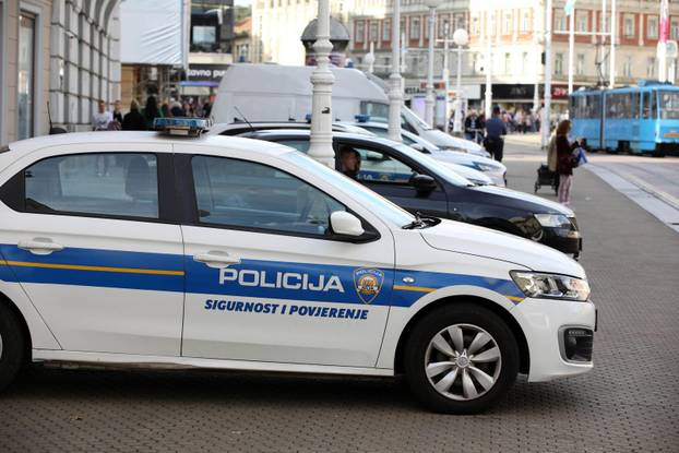Zagreb:  Jako policijsko osiguranje u centru grada uoči večerašnje utakmice Dinamo - Viktoria Plzen