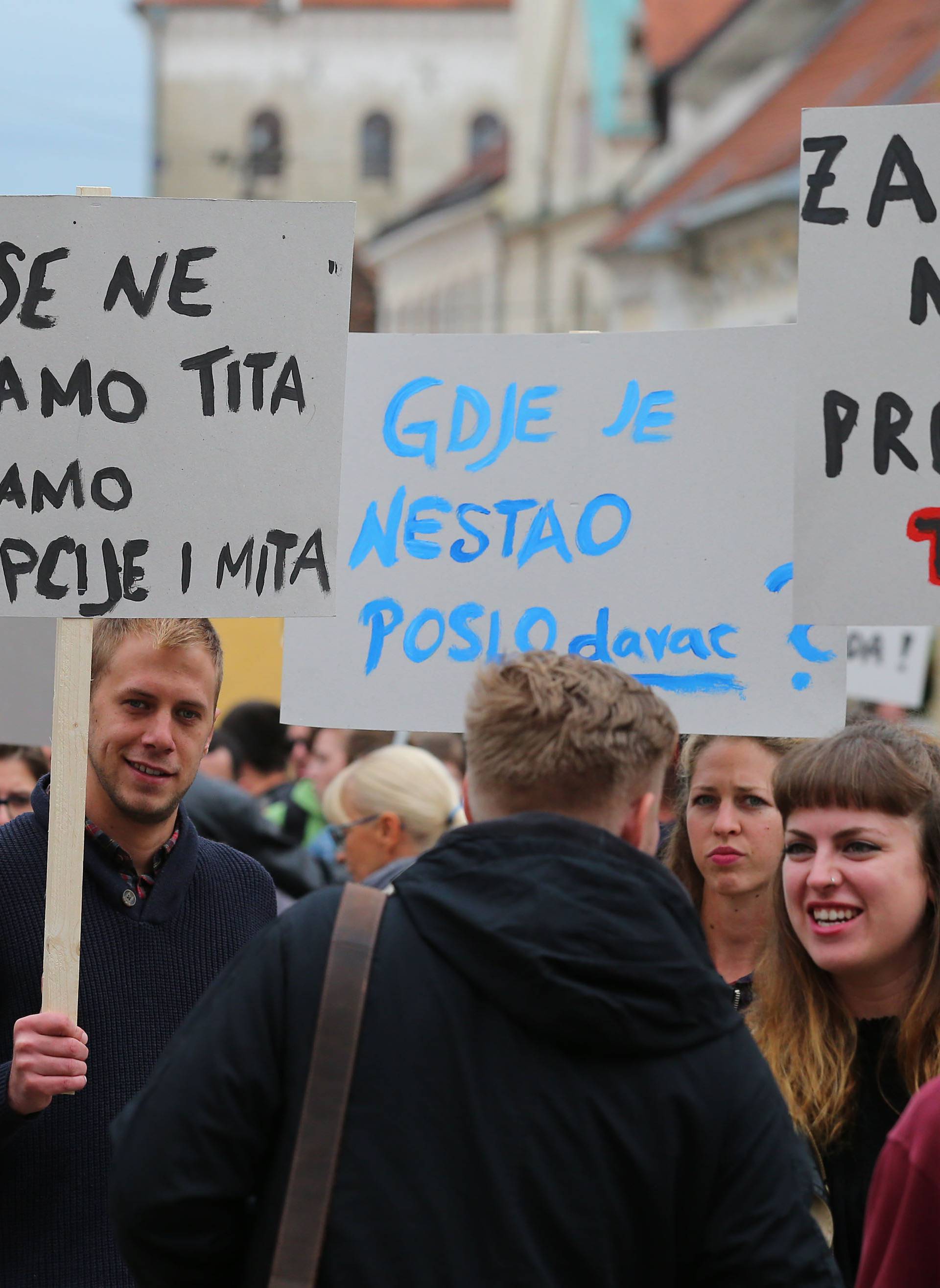 Prosvjed mladih: 'U Njemačku bih na odmor, a ne na bauštelu'