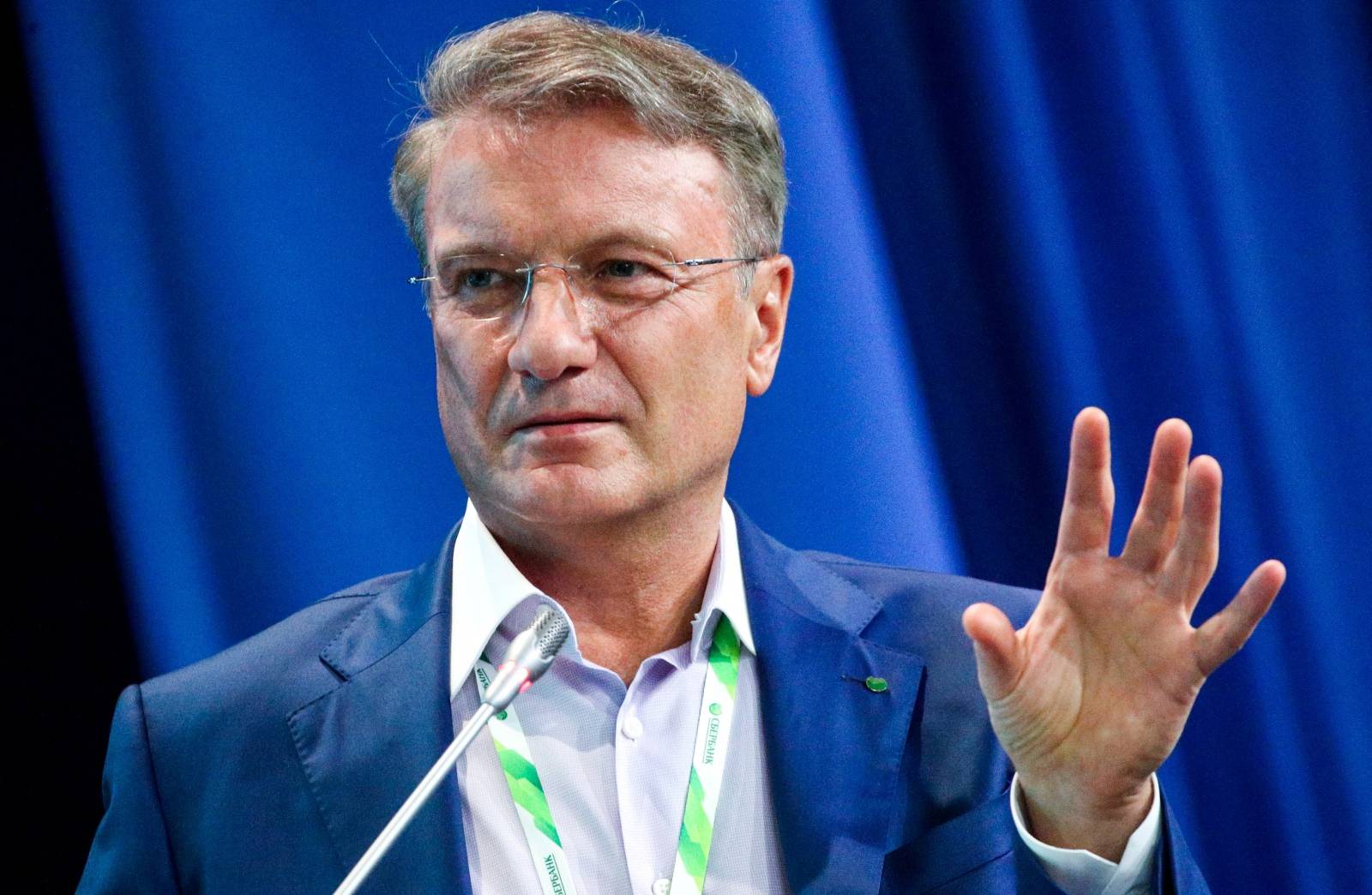 FILE PHOTO: Chief Executive of Russian bank Sberbank Gref attends the Eastern Economic Forum in Vladivostok