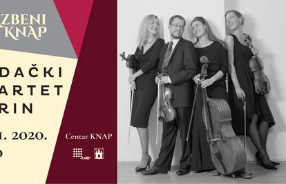 Nagrađivani gudački kvartet 'Porin' priprema spektakularan nastup u zagrebačkom KNAP-u